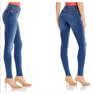7 For All Mankind SLIM ILLUSION HIGH WAIST ANKLE SKINNY IN LOVE STORY Size 29